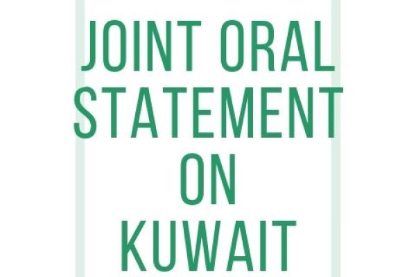 Joint Oral Statement on Kuwait CEDAW68 2017